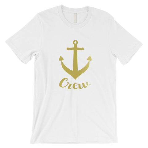 Bride Crew Anchor-GOLD Mens T-Shirt Whimsical Gift For The Bride