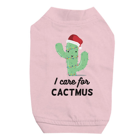 Care For Cactmus Pet Shirt for Small Dogs