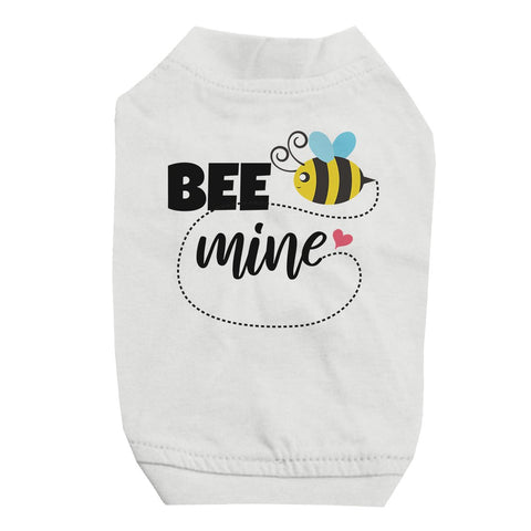 Bee Mine Cute Graphic Pet T-Shirt for Small Dogs Birthday Gifts