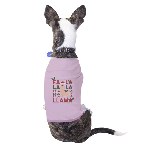 Falala Llama Pet Shirt for Small Dogs Funny Dog Lover X-mas Gifts