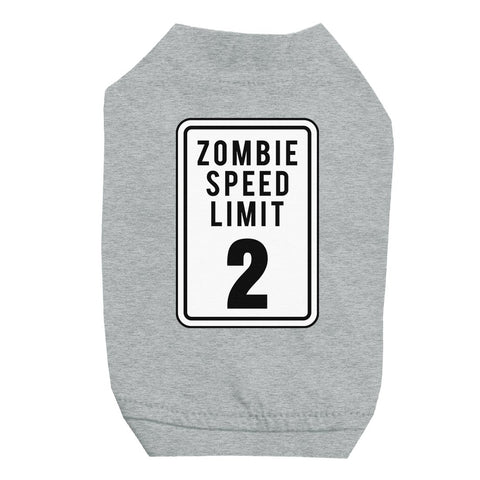 Zombie Speed Limit Pet Shirt for Small Dogs