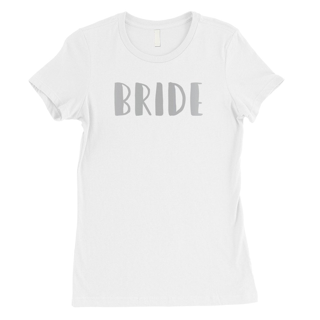 Bride Team Bride-SILVER Womens T-Shirt Cute Whimsical Unique Gift