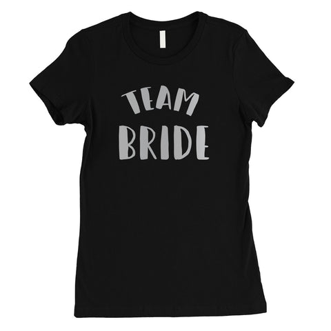 Bride Team Bride-SILVER Womens T-Shirt Cute Whimsical Unique Gift