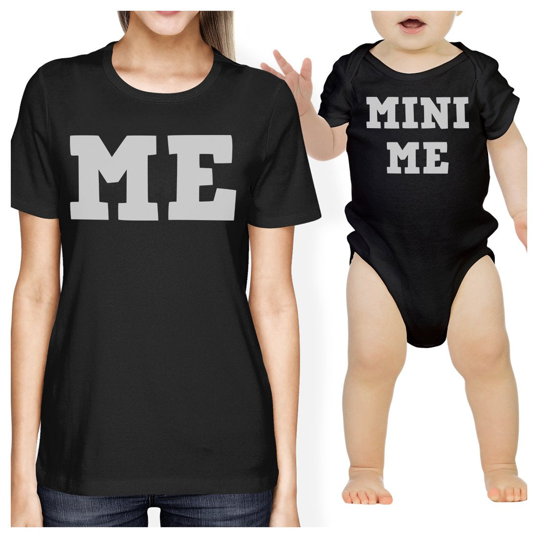 Mini Me Mom and Baby Matching Gift T-Shirts Cute Baby Bodysuits