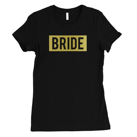 Bride Squad Boxed-GOLD Womens T-Shirt Splendid Proud Celebration