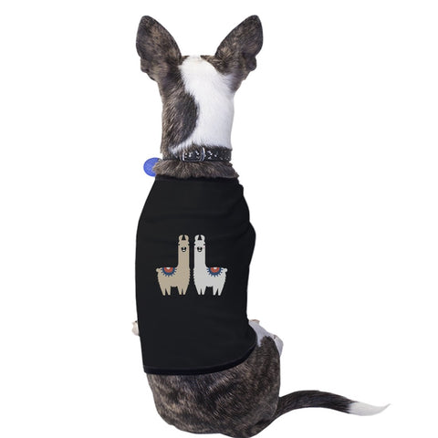 Llama Pattern Pet Shirt for Small Dogs Funny Dog Lover X-mas Gifts