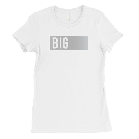 Big Little Boxed-SILVER Womens T-Shirt Classic Peaceful Best Gifts