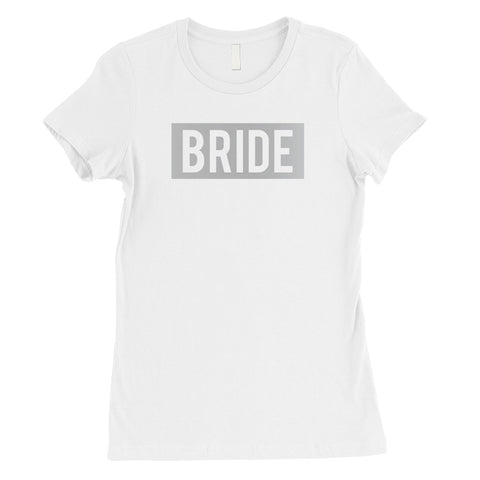 Bride Squad Boxed-SILVER Womens T-Shirt Perfect Exciting Wedding