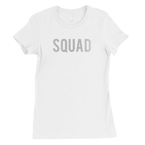 Bride Squad Boxed-SILVER Womens T-Shirt Perfect Exciting Wedding