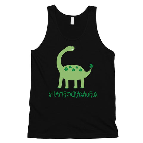 Shamrock Saurus Mens Tank Top Funny New Dad St Patrick's Day Shirt