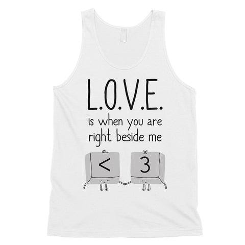 Love When You Are Beside Me Mens Cute Graphic Tank Top Gift For Him