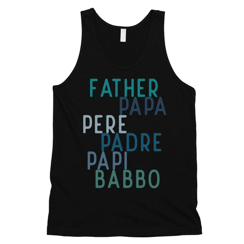 Dad Different Languages Mens Creative Father's Day Sleeveless Top