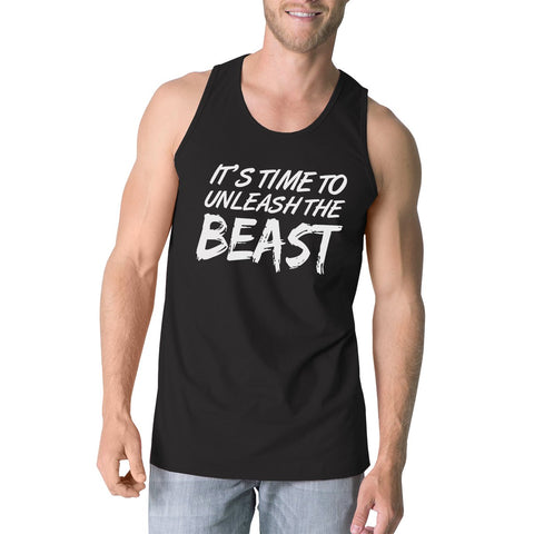 Unleash Beast Mens Cute Racerback Tank Top Funny Gift Tank Tops