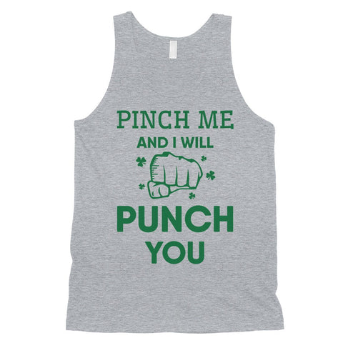 Pinch Me Punch You Mens St Patrick's Day Tank Top Funny Irish Gift