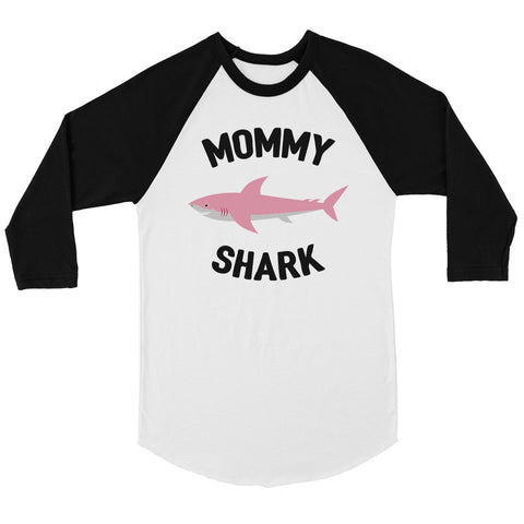 Daddy Mommy Baby Shark Family Matching Gifts Baseball Shirts For Men