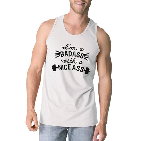 Bad Nice Ass Mens Tank Top Funny Work Out Gift