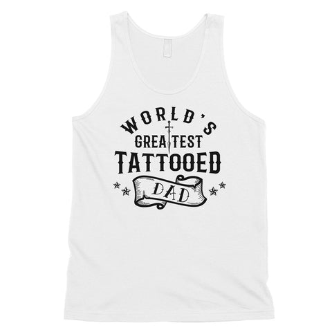 Greatest Tattooed Dad Mens Tough Dad Celebration Sleeveless Top