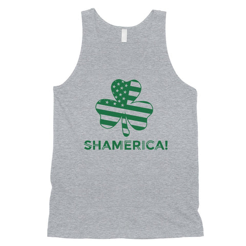 Shamerica Flag Mens Funny St Paddy's Day Tank Top For Gym Workout