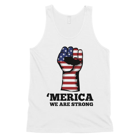 Merica We Strong Tank Top Mens 4th Of July Graphic Tank Top Gift