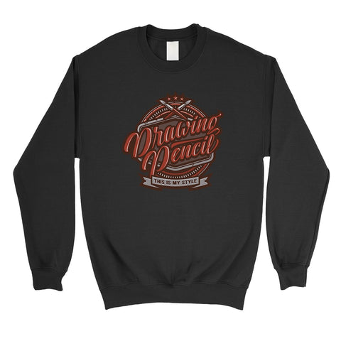 Drawing Pencil Unisex Crewneck Sweatshirt Unique Drawing Gifts