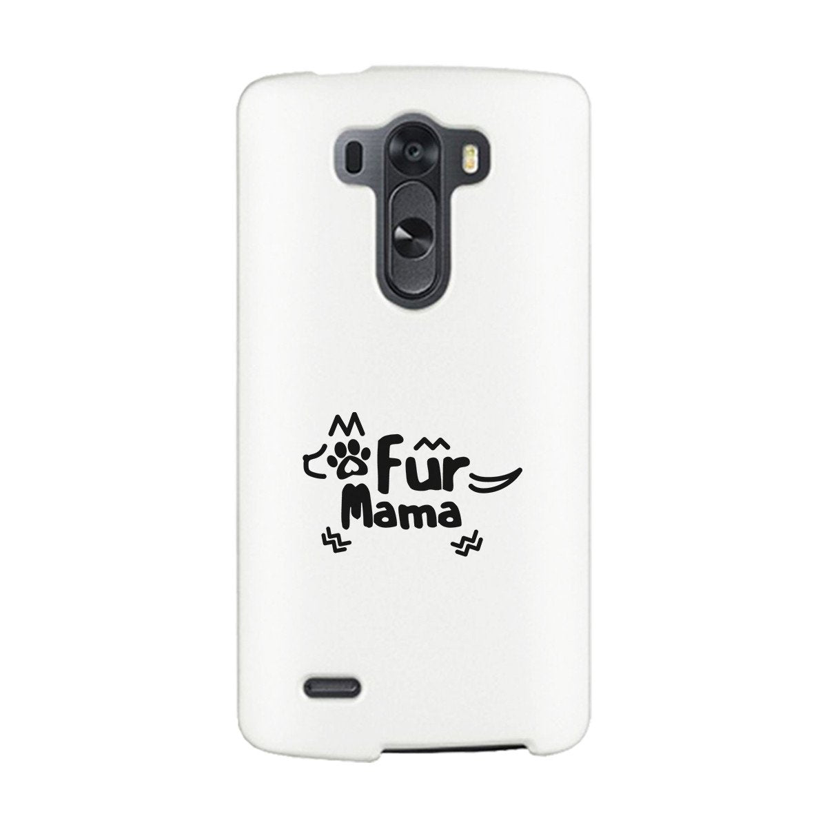 Fur Mama White Cute Cell Phone Case For Dog Lover Gifts