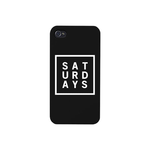 Saturday Black Phone Cases For Apple, Samsung Galaxy, LG, HTC Gift Ideas