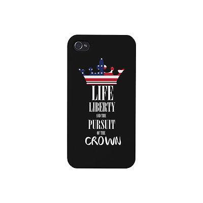 Pursuit Of Crown US Flag Phone Case Funny Independence Day Outfit