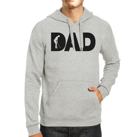 Dad Golf Unisex Grey Hoodie Funny Design Hoodie For Golf Lovers