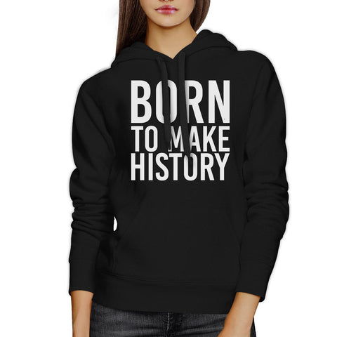 Born To Make history Black Hoodie Pullover Fleece Yuri on Ice