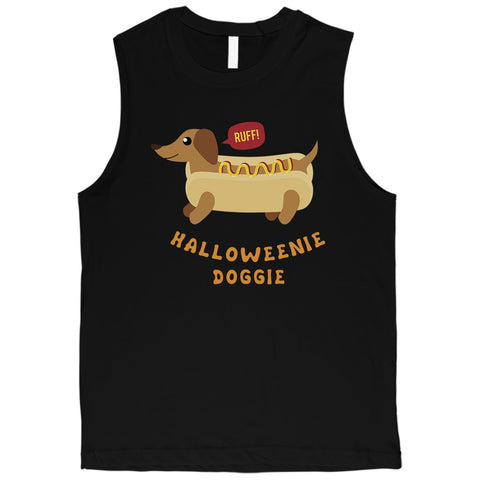 Halloweenie Doggie Mens Muscle Shirt