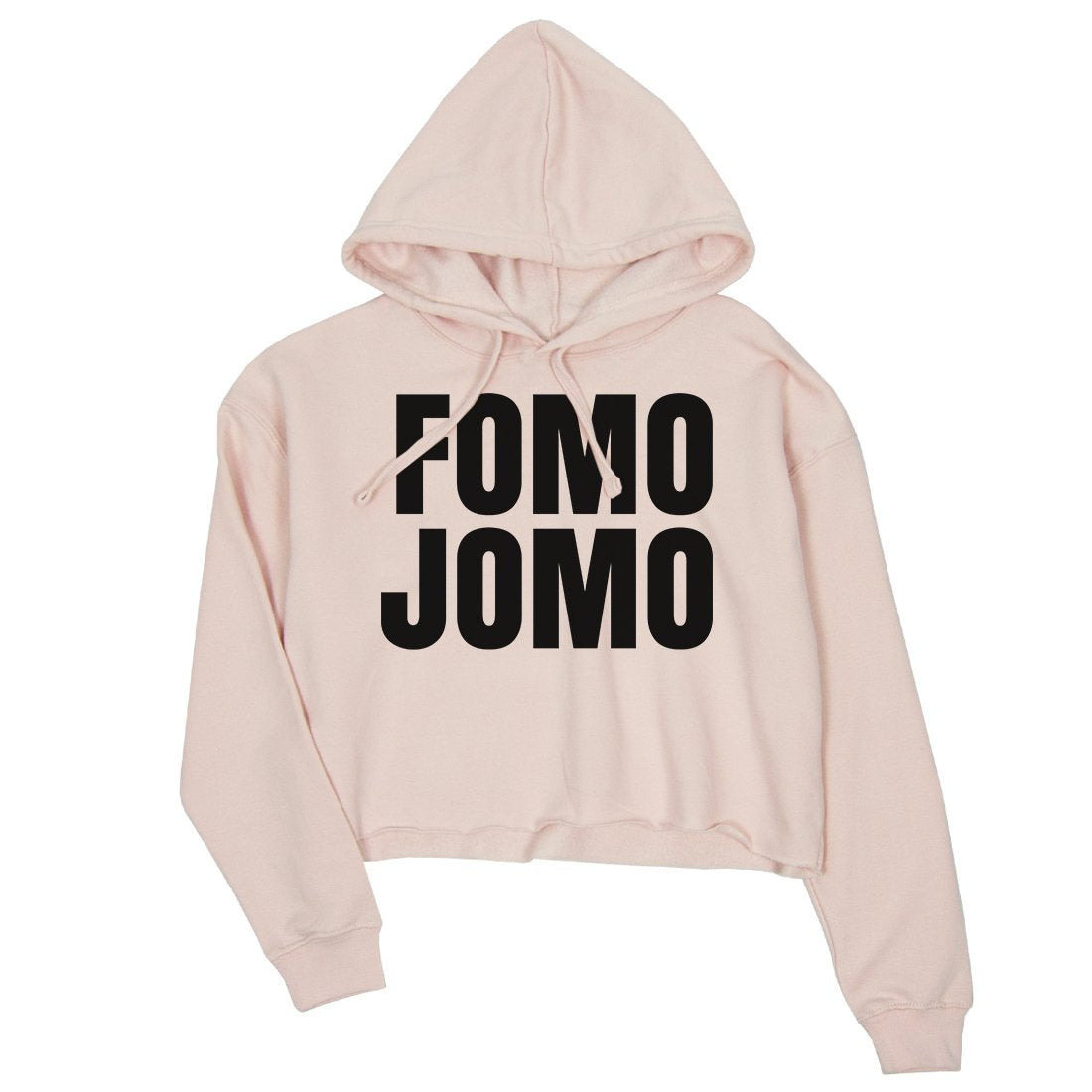 365 Printing Fomo Jomo Womens Cropped Hoodie Pullover Funny Saying Birthday Gift