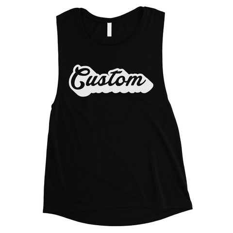 Pop Up Text Great Basic Womens Personalized Muscle Tops For Friend