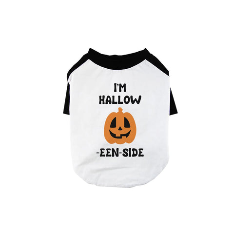 Hollow Inside Pumpkin Pet Baseball Shirt for Small Dogs