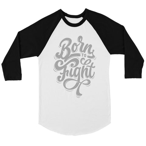 Born To Fight Womens Baseball Tee