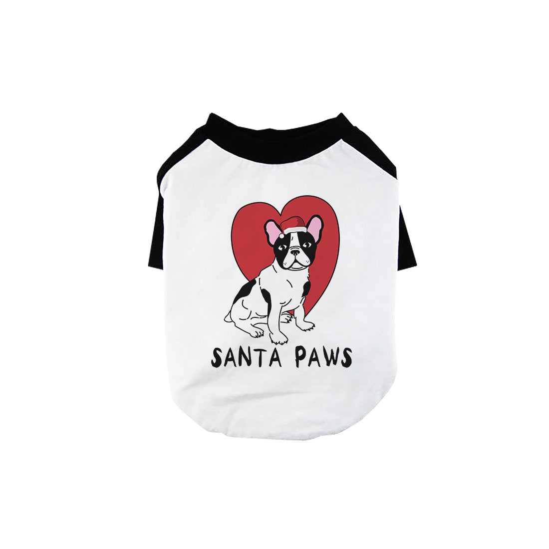 Santa Paws Pet Baseball Shirt for Small Dogs