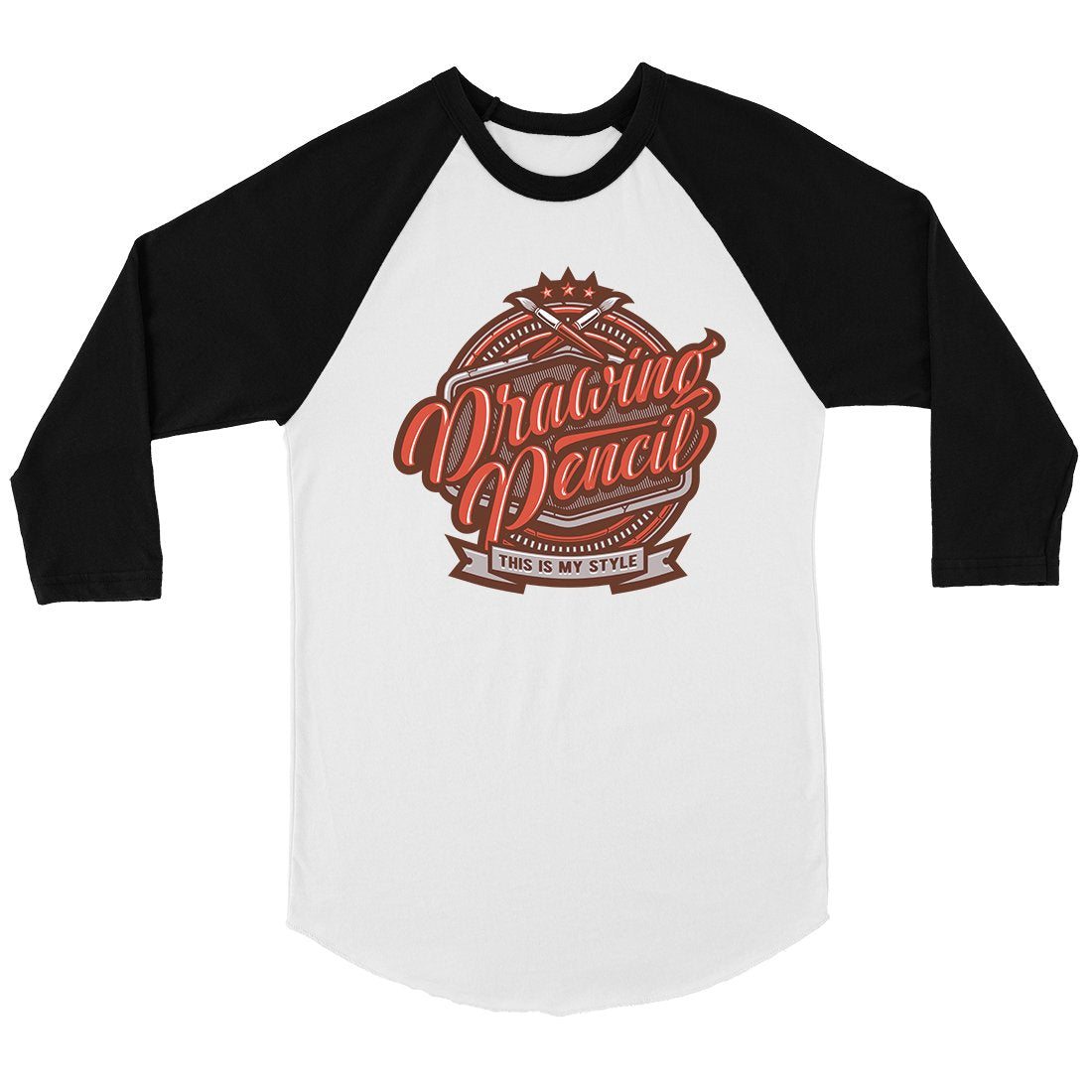 Drawing Pencil Womens Baseball Tee