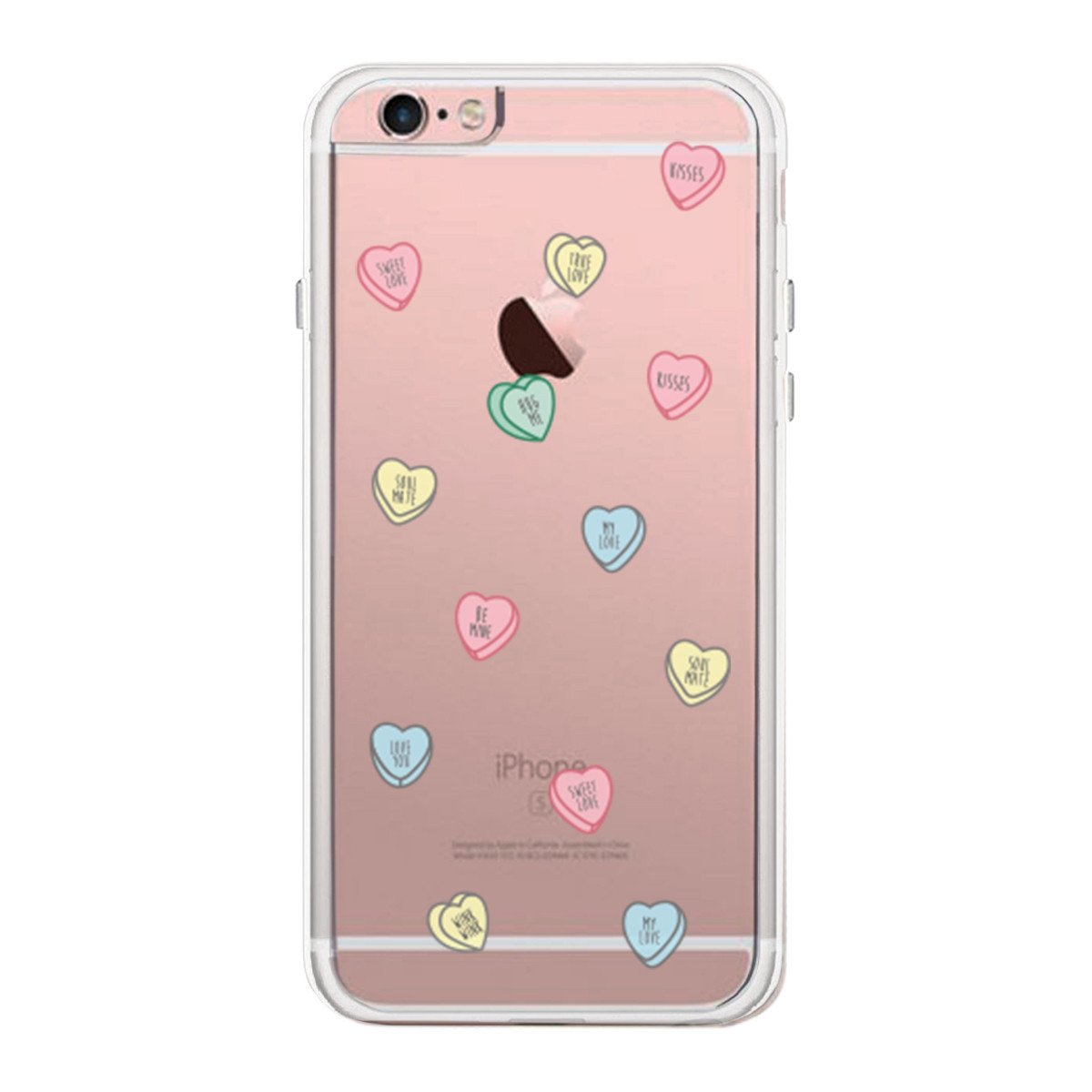 Sweethearts Candies Phone Case Cute Clear Phonecase