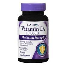 Natrol Vitamin D3, 10,000 Iu (60 Tab)