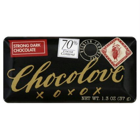 Chocolove Strong Dark Chocolate Mini Bar (12x1.3 Oz)