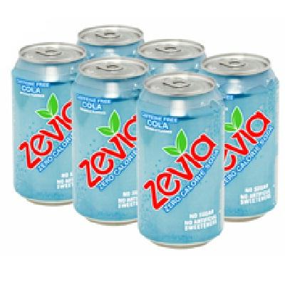 Zevia Cola Soda Caff Fre (4x6pack )