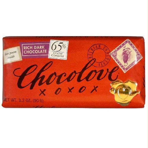 Chocolove Rich Dark Chocolate Bar (12x3.2 Oz)