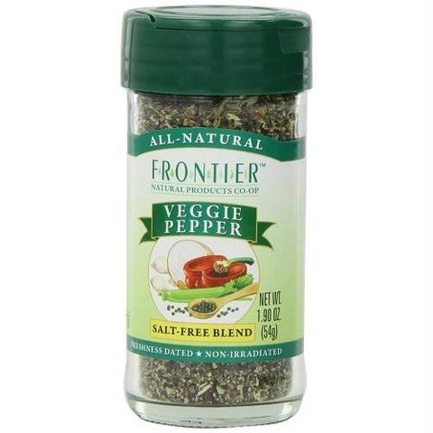 Frontier Herb Saltless Veggie Pepper (1x1.76 Oz)