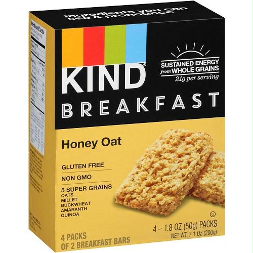 Kind Breakfast Honey Oats (8x4 Pack)