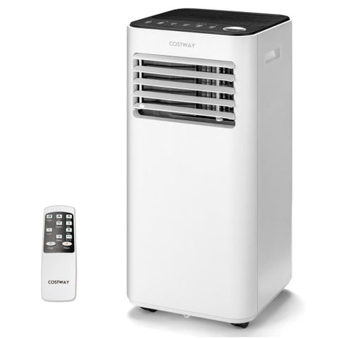 8000 BTU Portable Air Conditioner with Fan and Dehumidifier Mode-White