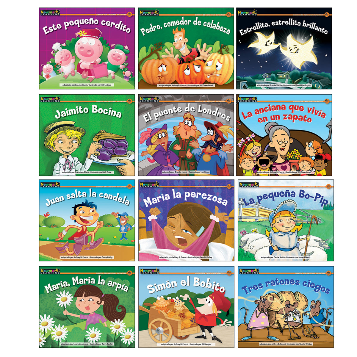 Rising Readers Leveled Books: Nursery Rhyme Tales Set 2, Spanish