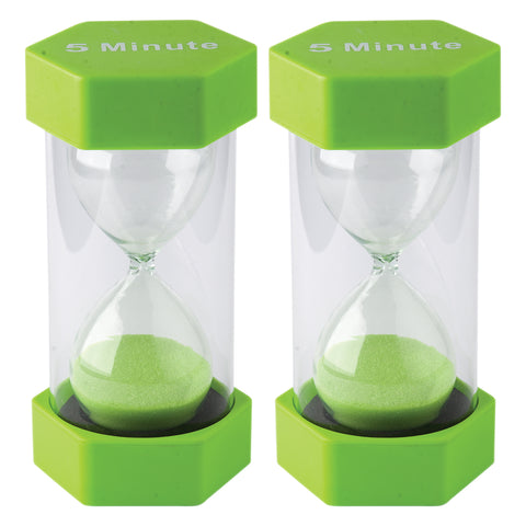 5 Minute Sand Timer - Large, Pack of 2