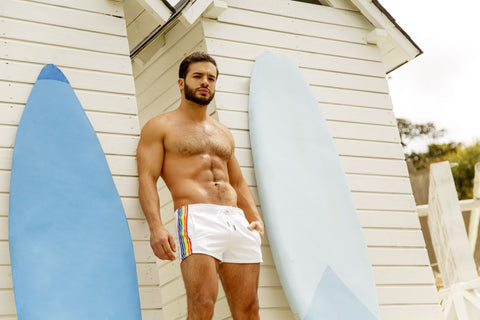 Rainbow Swim Trunks