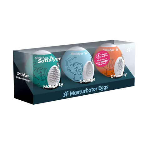 3 Pc Set Masturbator Egg - -