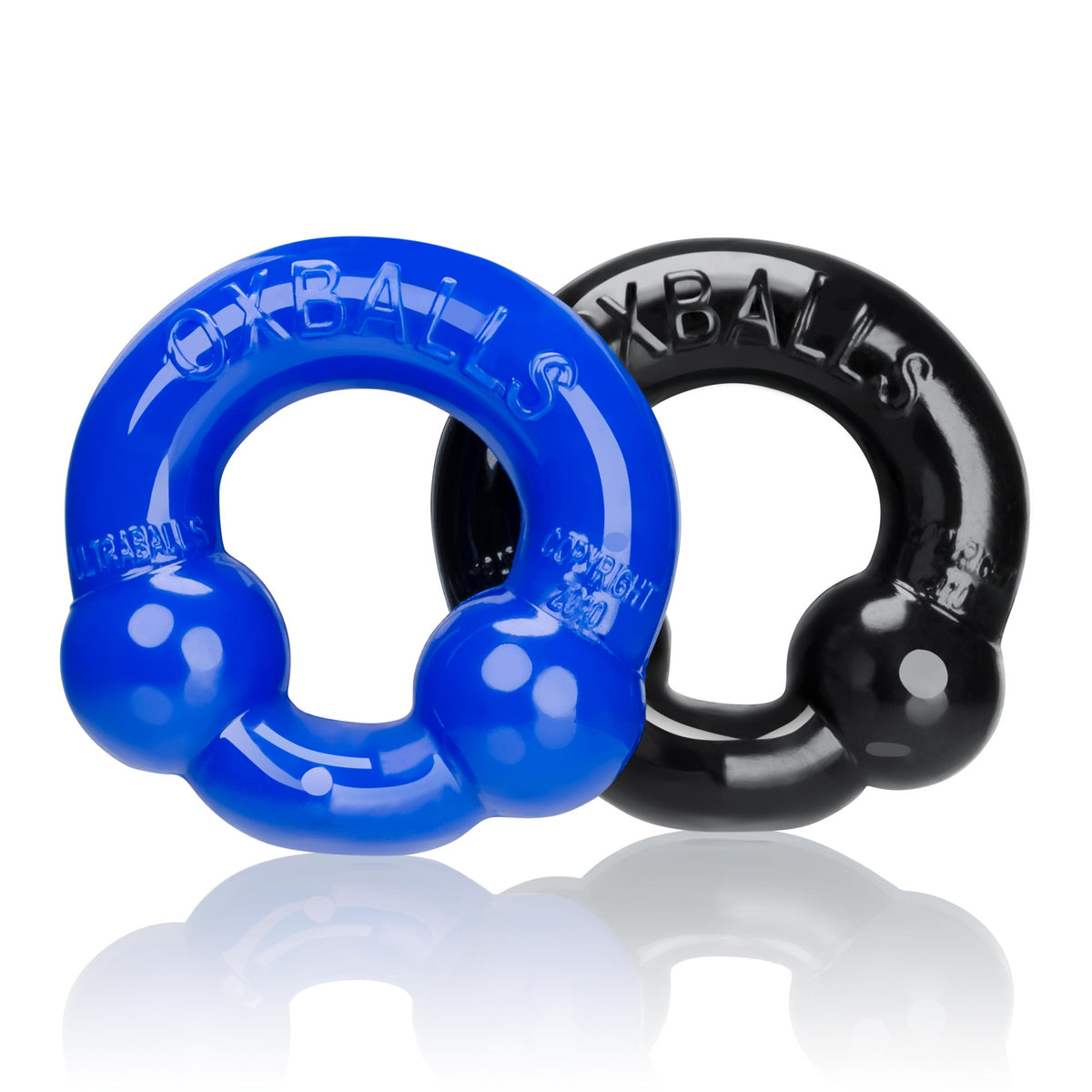 Ultraballs 2- Piece Cockring Set - Black &amp