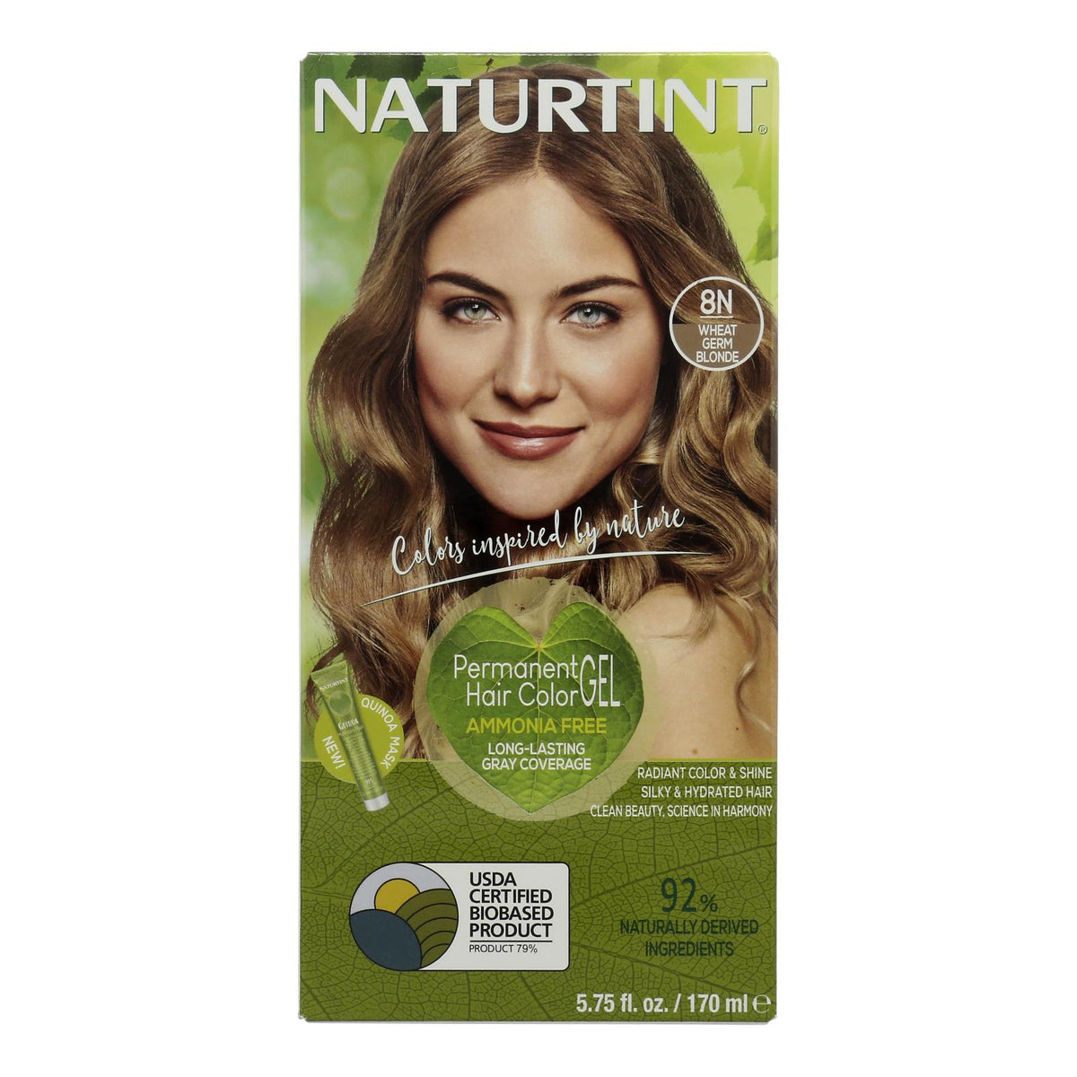 Naturtint Hair Color - Permanent - 8n - Wheat Germ Blonde - 5.28 Oz